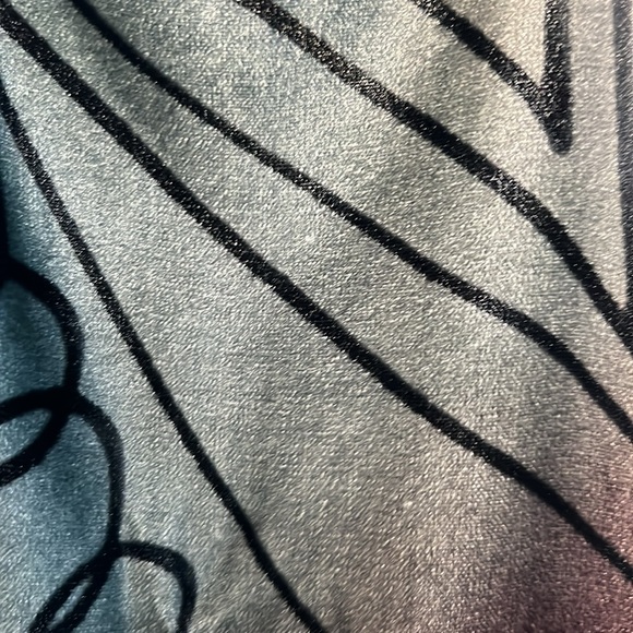 🎭Hand Painted Reversible Art Silk/Rayon-Velvet Oblong Scarf—Lisa Kiss New York - Picture 14 of 17